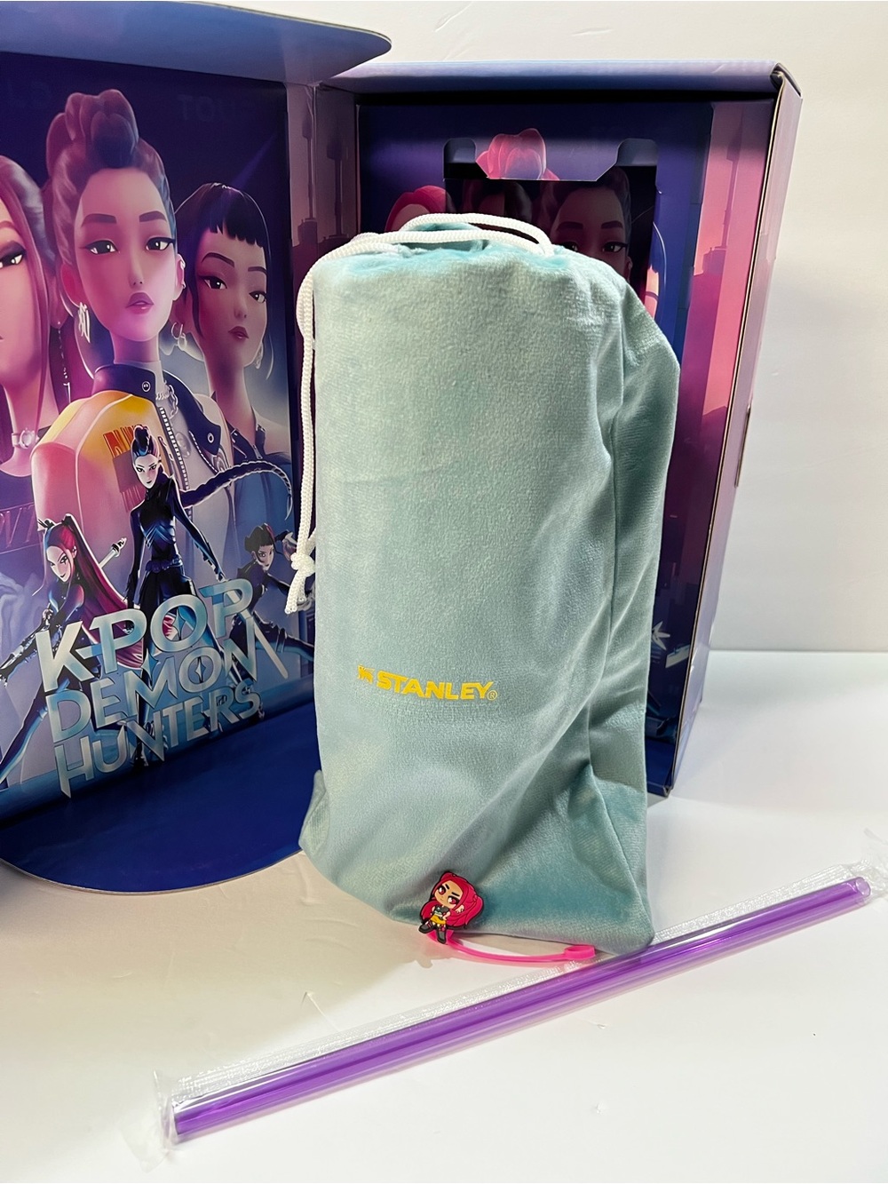 Customized Stanley x K-Pop Demon Hunters 40oz Quencher H2.0 Tumbler Cup purple - Picture 5 of 16